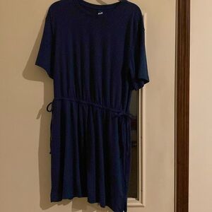 Old Navy NWT navy mini dress with drawstring waist